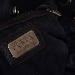 مملوكة مسبقًا حقيبة يد فورلا مضفر جلد أسود