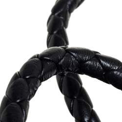 مملوكة مسبقًا حقيبة يد فورلا مضفر جلد أسود