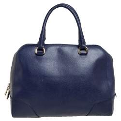 Pre Owned حقيبة فورلا تيسا جلد أزرق كحلي