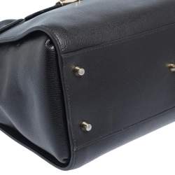 Furla Black Leather Large Metropolis Tote
