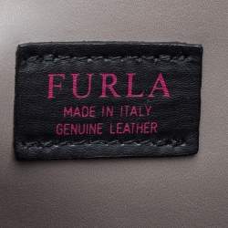 Pre Owned Furla Grey Leather Mira Shoulder Bag