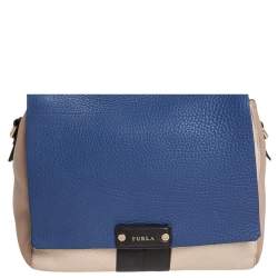 Furla Multicolor Leather Flap Top Handle Bag