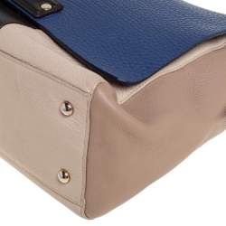 Furla Multicolor Leather Flap Top Handle Bag