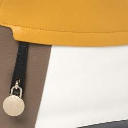 Pre Owned Furla Multicolor Leather Piper Dome Satchel