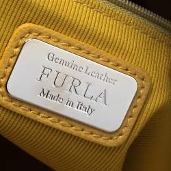 Pre Owned Furla Multicolor Leather Piper Dome Satchel