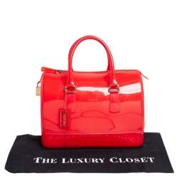 مملوكة مسبقًا حقيبة ساتشل فورلا كاندي متوسطة مطاط أحمر