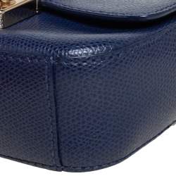 Pre Owned حقيبة كتف فورلا ميتروبوليس جلد أزرق صغيرة