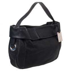 Furla Black Leather Hobo