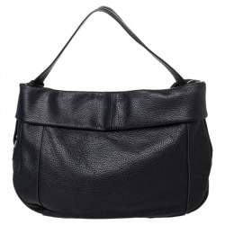 Furla Black Leather Hobo