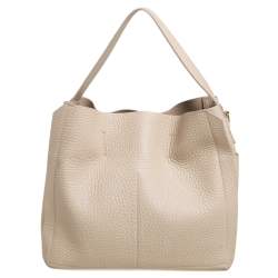 Pre Owned Furla Beige Leather Medium Capriccio Hobo