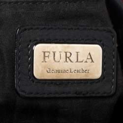 Pre Owned Furla Multicolor Python Embossed Leather Hobo