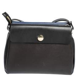Pre Owned Furla Tri Color Leather Meridienne Shoulder Bag