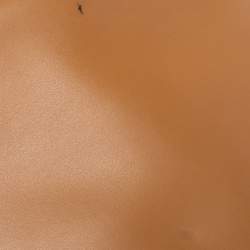 Pre Owned Furla Tan Leather Top Zip Tote