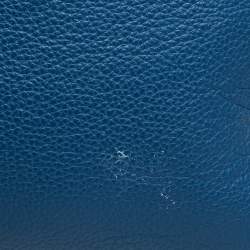 Pre Owned Furla Blue Leather Large Giada Satchel