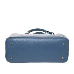 Pre Owned Furla Blue Leather Tessa Tote