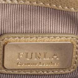 مملوكة مسبقًا حقيبة كروس فورلا ميني متروبوليس جلد أخضر كاكي بسلسلة