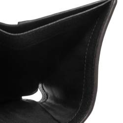 Pre Owned Furla Black Leather Tri Fold Wallet