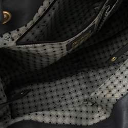 Pre Owned حقيبة يد توتس فورلا جلد نقشة التمساح رصاصية مفتوحة 