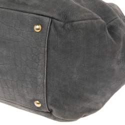 Pre Owned حقيبة يد توتس فورلا جلد نقشة التمساح رصاصية مفتوحة 