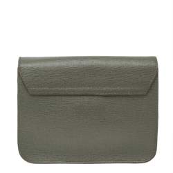 Pre Owned Furla Grey Leather Metropolis Crossbody Bag