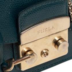 Pre Owned حقيبة كروس فورلا ميني ميتروبوليس جلد أخضر بسلسلة