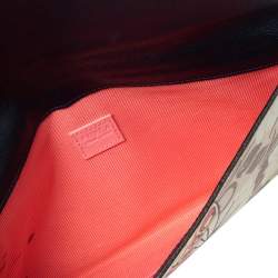 Pre Owned Furla Multicolor Leather Eden Wristlet Clutch