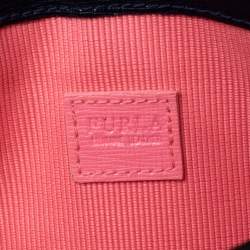 Pre Owned Furla Multicolor Leather Eden Wristlet Clutch