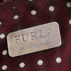 Pre Owned Furla Red Leather Clay Pack Knotted Handle Hobo