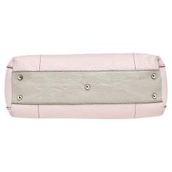 Pre Owned Furla Pink/White Leather Piper Cartella Top Handle Bag
