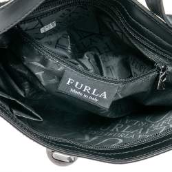 مملوكة مسبقًا Furla Black Leather Shoulder Bag