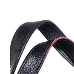 مملوكة مسبقًا حقيبة يد توتس فورلا جوكا جلد أسود صغيرة