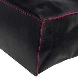 مملوكة مسبقًا حقيبة يد توتس فورلا جوكا جلد أسود صغيرة