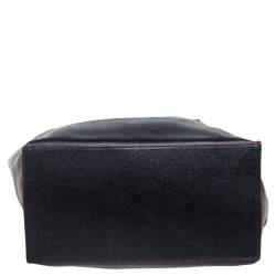 مملوكة مسبقًا حقيبة يد توتس فورلا جوكا جلد أسود صغيرة