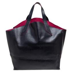 مملوكة مسبقًا حقيبة يد توتس فورلا جوكا جلد أسود صغيرة