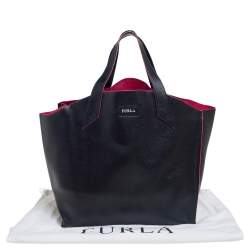 مملوكة مسبقًا حقيبة يد توتس فورلا جوكا جلد أسود صغيرة