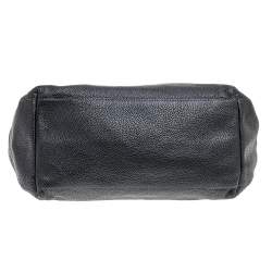 Pre Owned Furla Black Leather Shoulder Bag