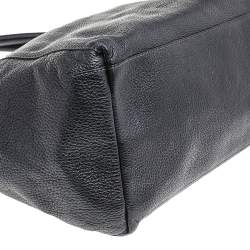 Pre Owned Furla Black Leather Shoulder Bag