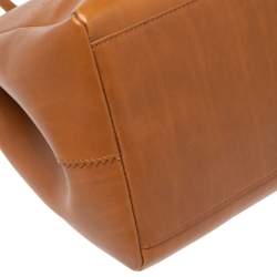 Pre Owned Furla Brown Perforated Leather Tote