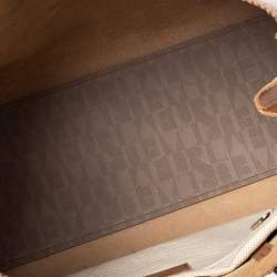 Pre Owned Furla Brown Perforated Leather Tote