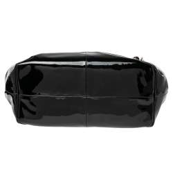 Pre Owned Furla Black Patent Leather Hobo