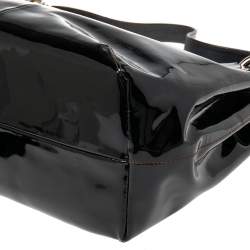 Pre Owned Furla Black Patent Leather Hobo