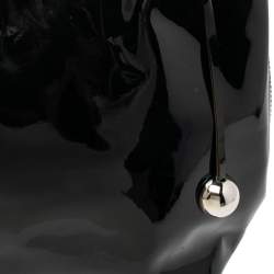 Pre Owned Furla Black Patent Leather Hobo