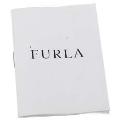 Pre Owned حقيبة يد فورلا جلد نقش تمساح بيج/ أبيض