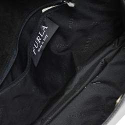 Pre Owned Furla Black Patent Leather Tote