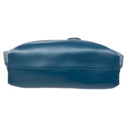 Pre Owned Furla Blue Leather Tote