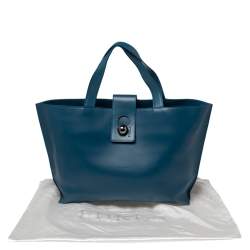 Pre Owned Furla Blue Leather Tote