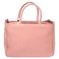 Pre Owned Furla Pink Leather Tote