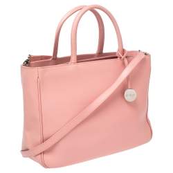 Pre Owned Furla Pink Leather Tote