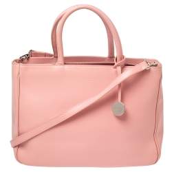 Pre Owned Furla Pink Leather Tote