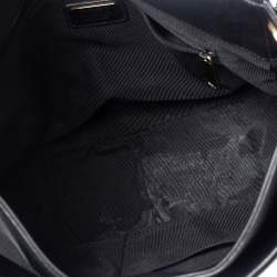 Pre Owned Furla Black Leather Hobo 